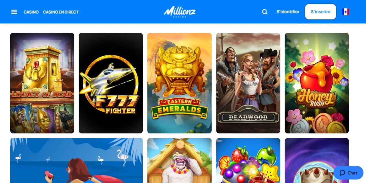  Jeux de live casino sur Millionz Casino - Comment ça marche ?